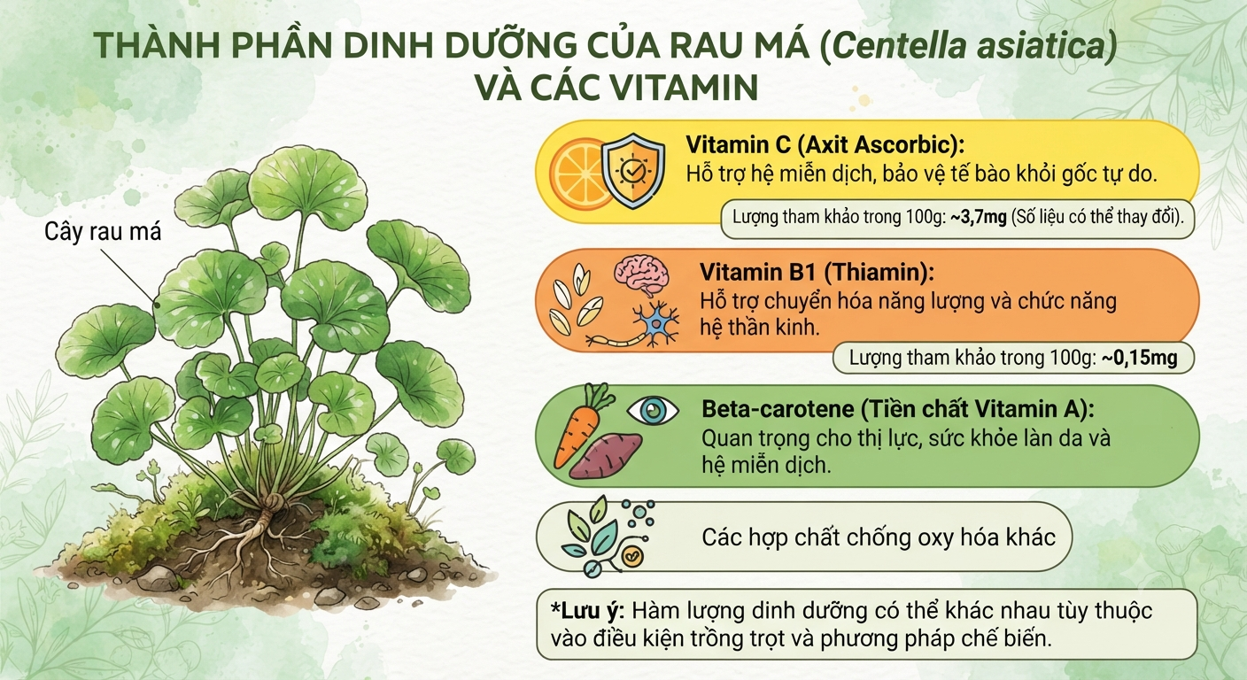 Vitamin trong rau má vitamin trong rau ma