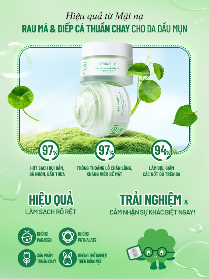 cong dung mat na rau ma diep ca herbario