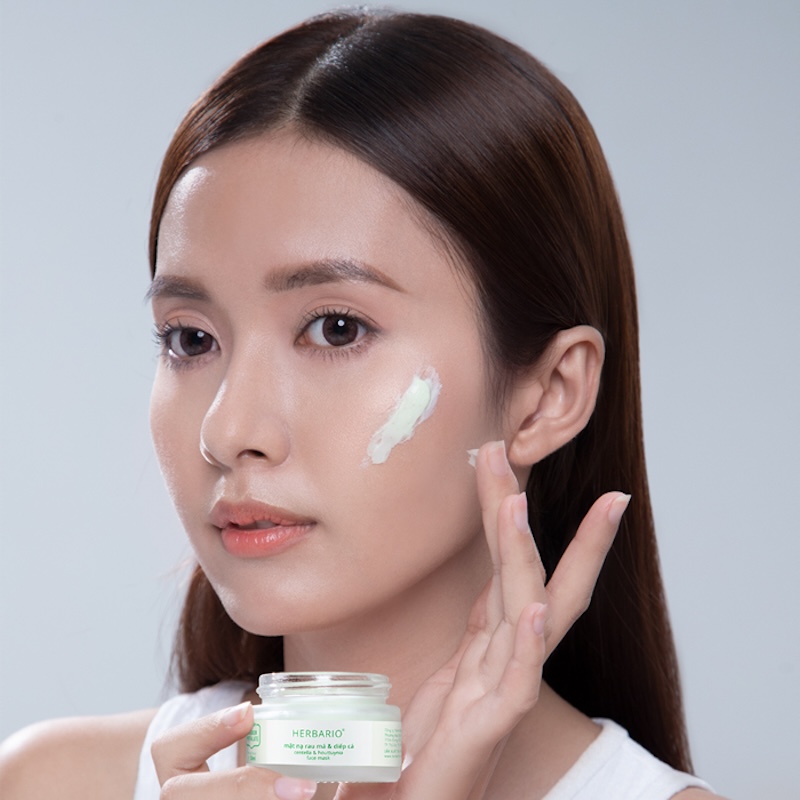 Mặt nạ rau má diếp cá Hebario mat na rau ma diep ca herbario