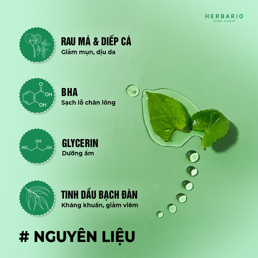 Sữa rửa mặt rau má và diếp cá Herbario