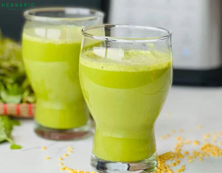 Sinh tố rau má Sinh tố rau má