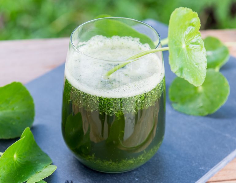 Giảm cân bằng detox rau má Giảm cân bằng detox rau má