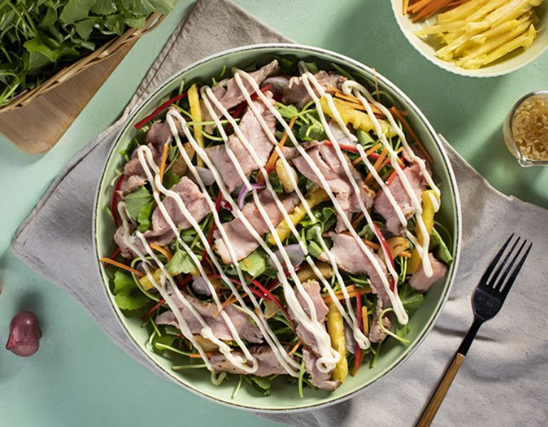 Salad rau má Salad rau má