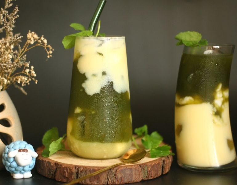 Nước ép rau má đậu xanh