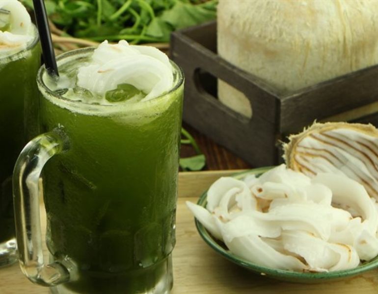 Nước ép rau má dừa Nước ép rau má dừa
