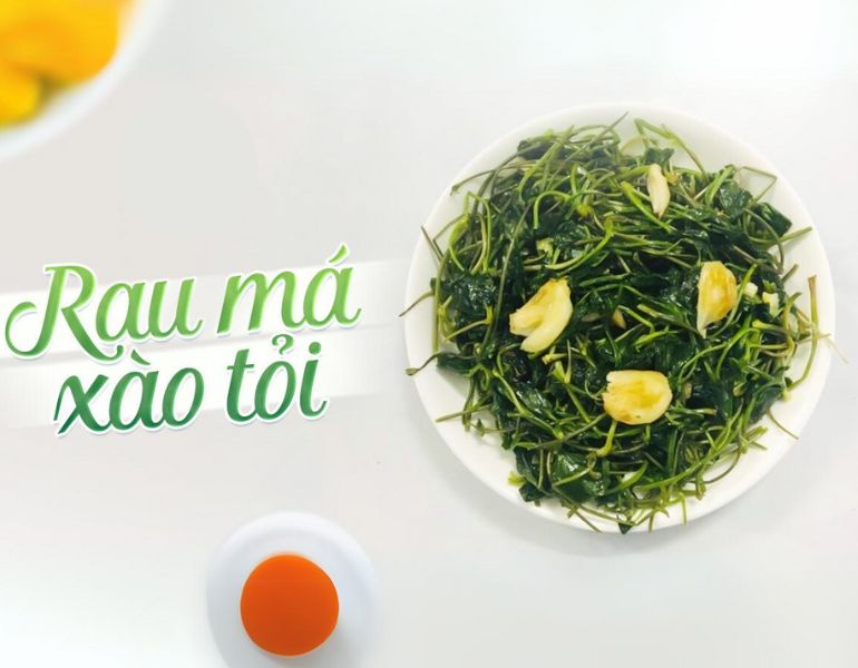 Mẹo làm món rau má xào tỏi ngon