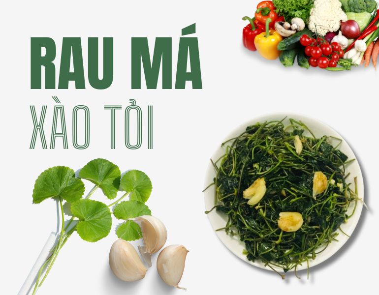 Rau má xào tỏi