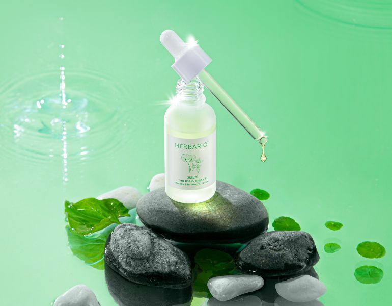 Serum rau má diếp cá Herbario dành cho da dầu mụn
