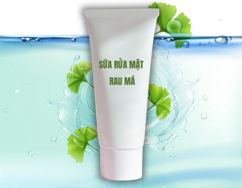 Công dụng của sữa rửa mặt rau má