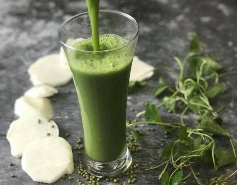 Detox rau má đậu xanh Detox rau má đậu xanh