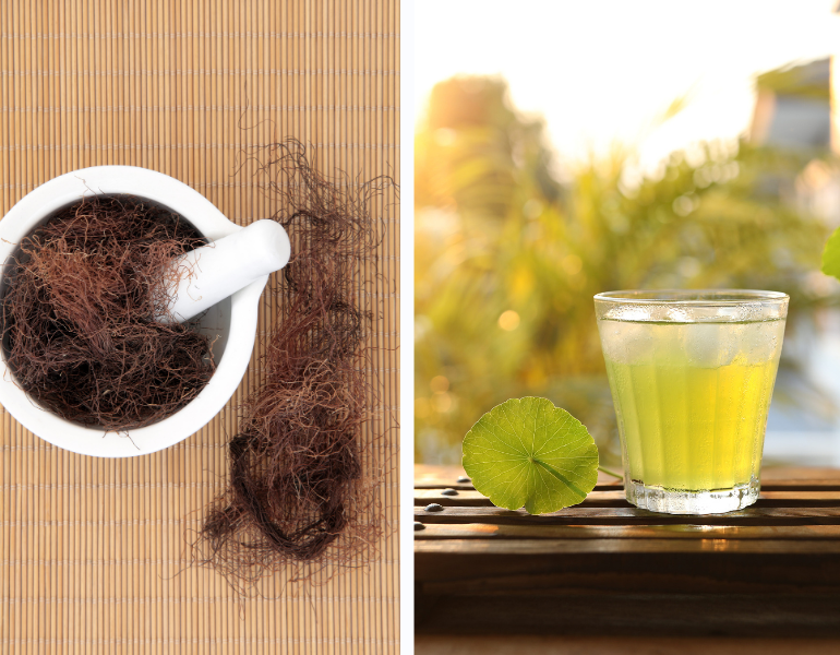 Nước râu ngô kết hợp với rau má giải độc gan