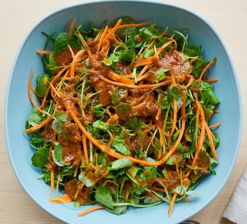 cach lam salad rau ma