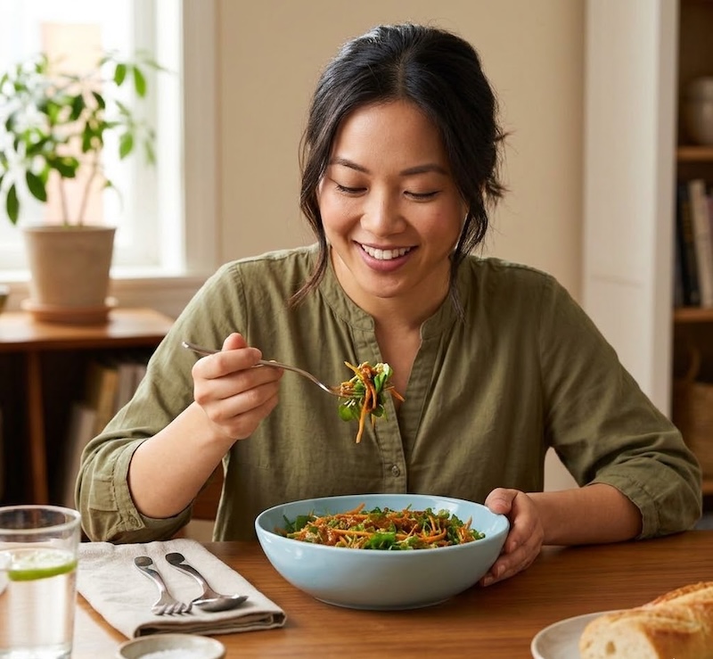 cach lam salad rau ma