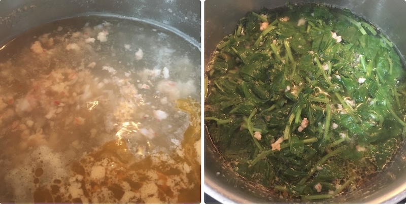 Cách nấu canh rau má nấu tôm tươi cach nau canh rau ma nau tom tuoi