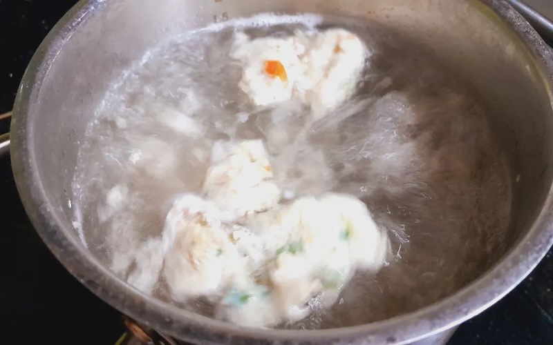 cach nau canh rau ma cha ca thit xay