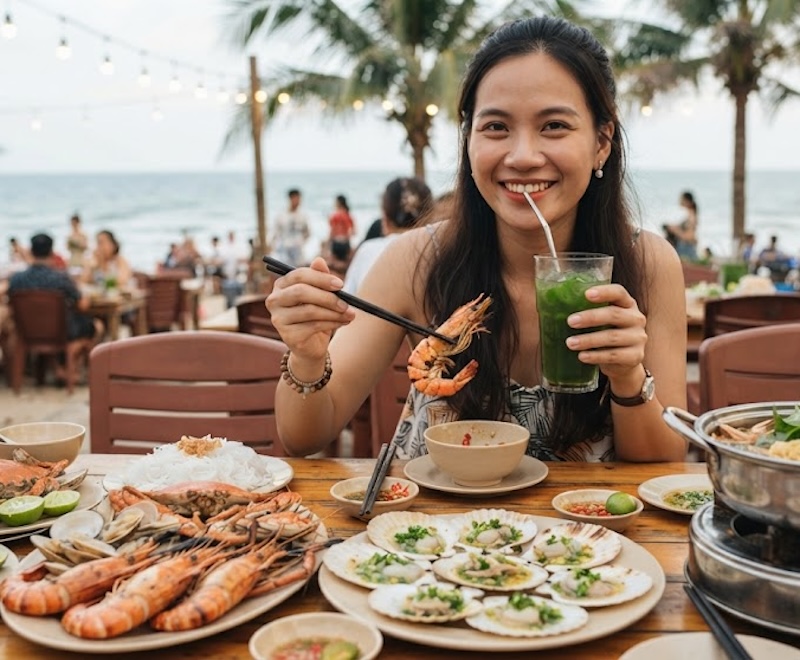Ăn hải sản uống rau má được không an hai san uong rau ma duoc khong