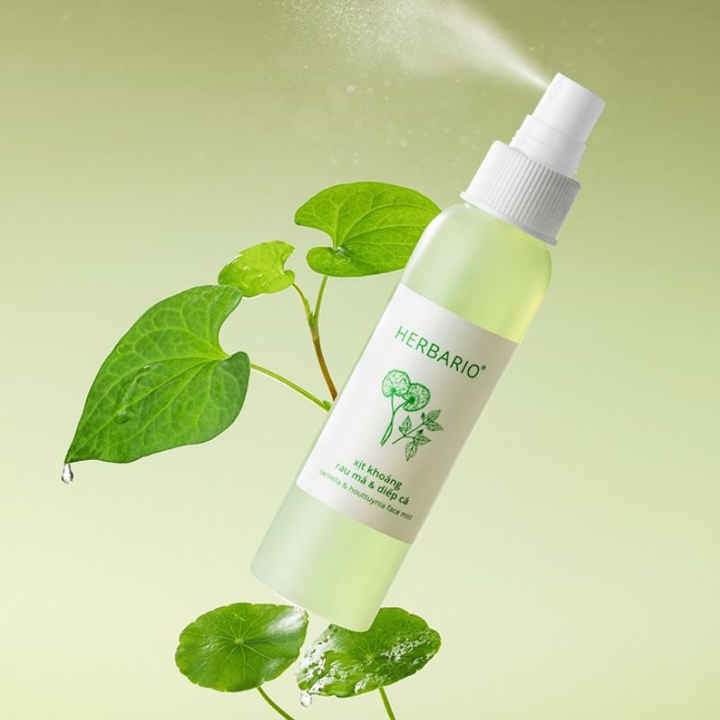Xịt khoáng rau má & diếp cá Herbario xit khoang rau ma diep ca herbario