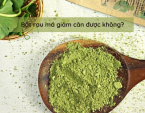 Bột rau má giảm cân được không?