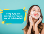 Công dụng của sữa rửa mặt rau má mà bạn có thể chưa biết