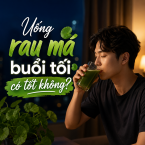 Giải đáp thắc mắc: Uống rau má buổi tối có tốt không?