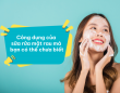 Công dụng của sữa rửa mặt rau má mà bạn có thể chưa biết
