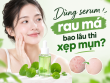 Dùng serum rau má bao lâu thì xẹp mụn? Khi nào nên tìm giải pháp chuyên sâu hơn?