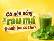 Giải đáp thắc mắc: Có nên uống rau má thanh lọc cơ thể?