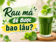 Rau má để được bao lâu? Cách bảo quản đúng để giữ độ tươi và dinh dưỡng